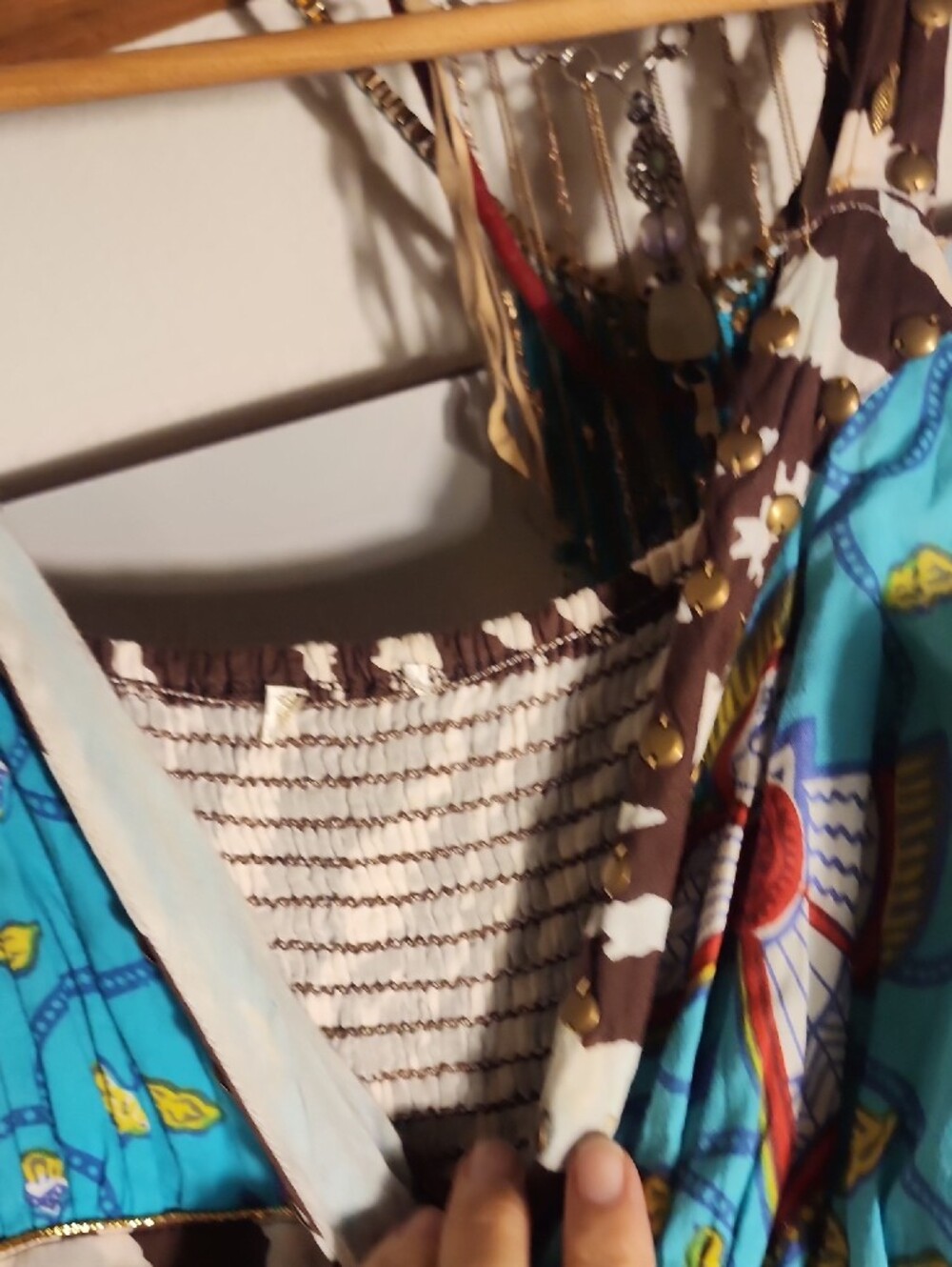 Boho Multi-Color Patchwork Maxi Dress - Picture 3 of 10